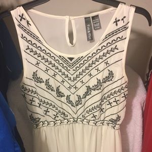 Long white and black dress from Fun & Flirt size M